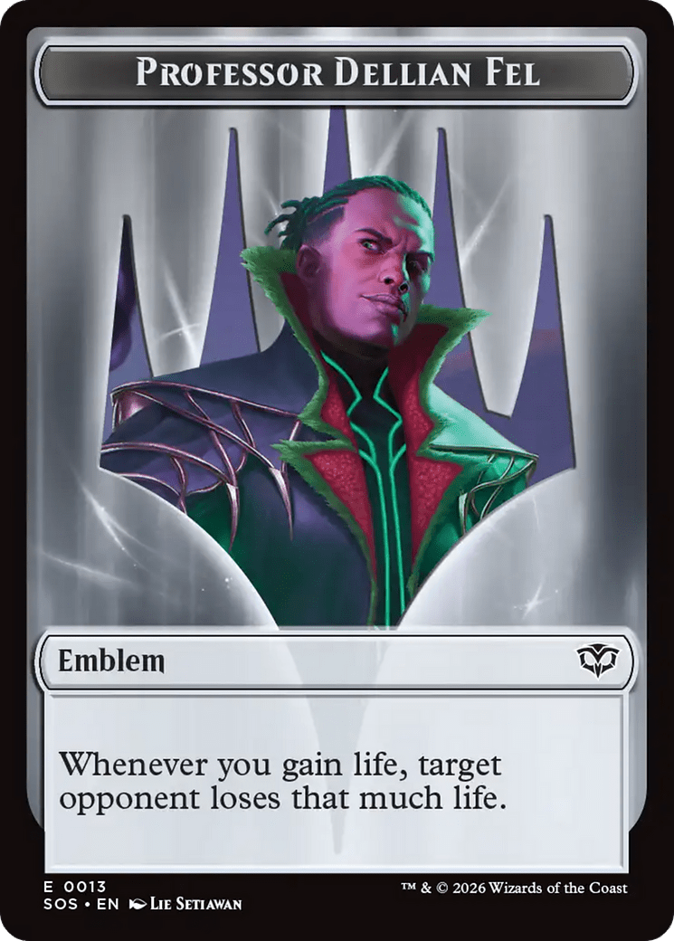 Professor Dellian Fel // Pest (0008) Double-Sided Token [Secrets of Strixhaven Tokens] MTG Single Magic: The Gathering  | Multizone: Comics And Games