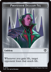 Professor Dellian Fel // Pest (0008) Double-Sided Token [Secrets of Strixhaven Tokens] MTG Single Magic: The Gathering  | Multizone: Comics And Games