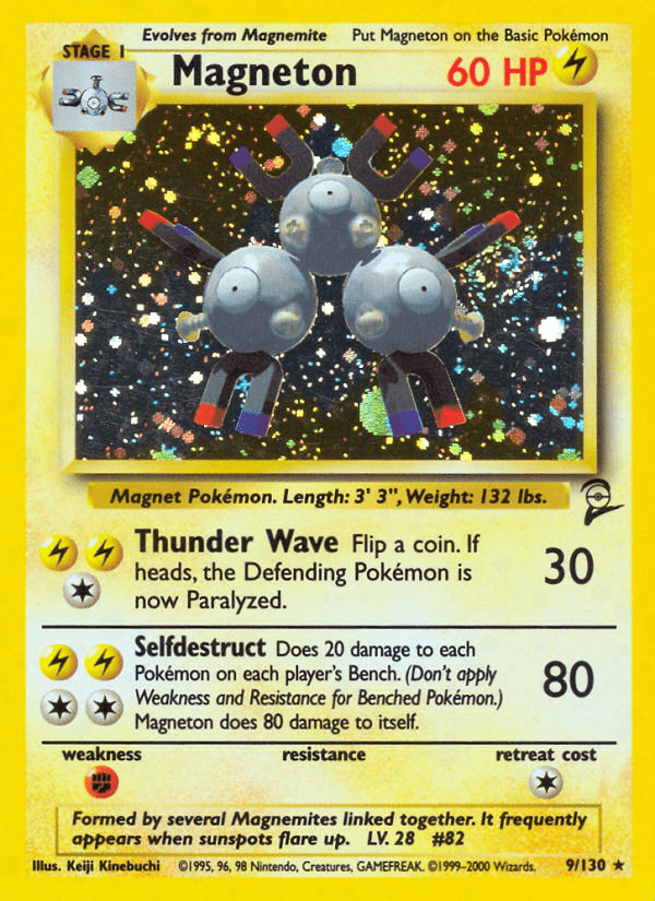 Magneton (9/130) [Base Set 2] Pokemon Single Pokémon  | Multizone: Comics And Games