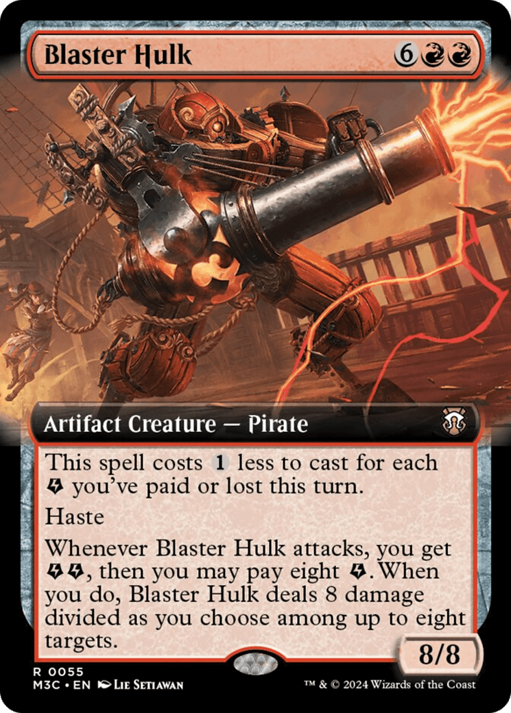 Blaster Hulk (Extended Art) (Ripple Foil) [Modern Horizons 3 Commander] MTG Single Magic: The Gathering  | Multizone: Comics And Games