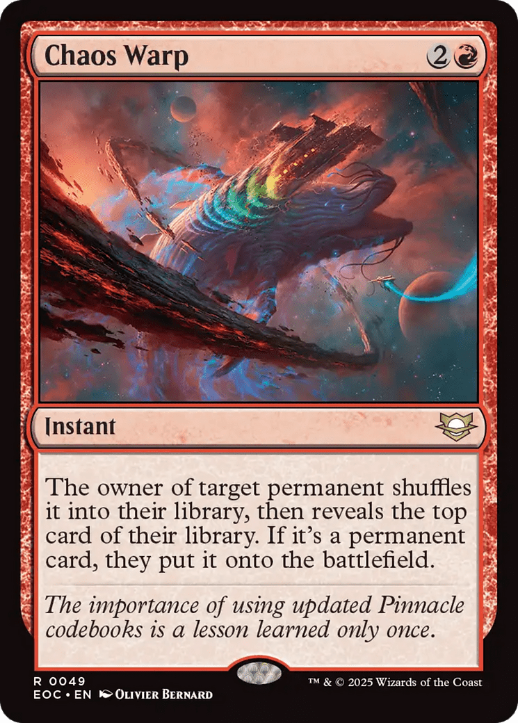 Chaos Warp [Edge of Eternities Commander] MTG Single Magic: The Gathering  | Multizone: Comics And Games
