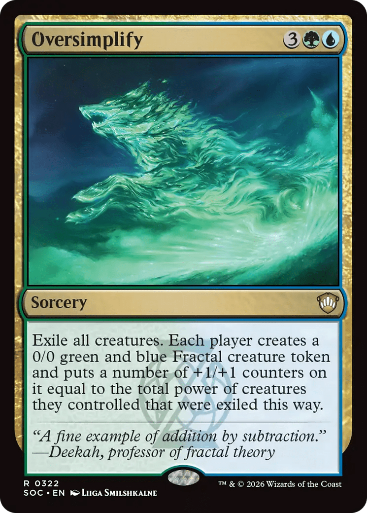 Oversimplify [Secrets of Strixhaven Commander] MTG Single Magic: The Gathering  | Multizone: Comics And Games