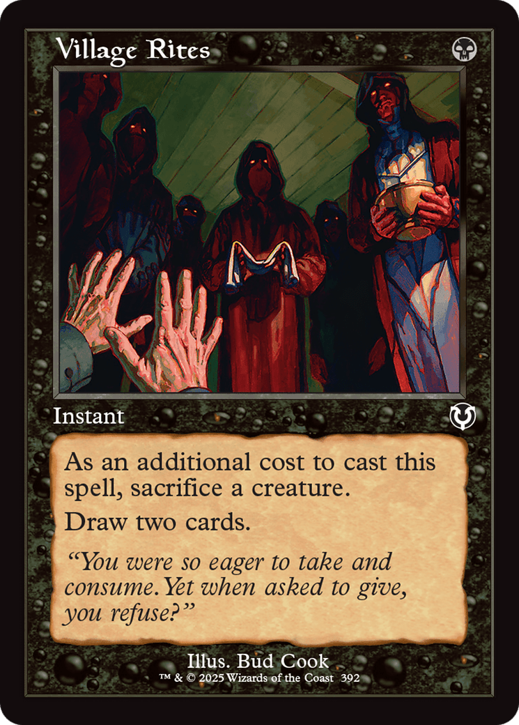 Village Rites (Retro Frame) [Innistrad Remastered] MTG Single Magic: The Gathering  | Multizone: Comics And Games