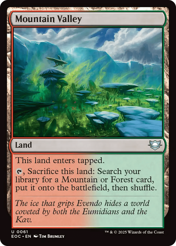 Mountain Valley [Edge of Eternities Commander] MTG Single Magic: The Gathering  | Multizone: Comics And Games