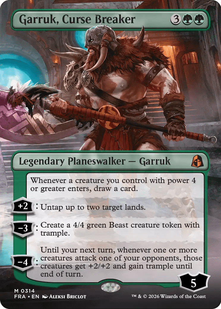 Garruk, Curse Breaker (Borderless) [Reality Fracture] MTG Single Magic: The Gathering  | Multizone: Comics And Games
