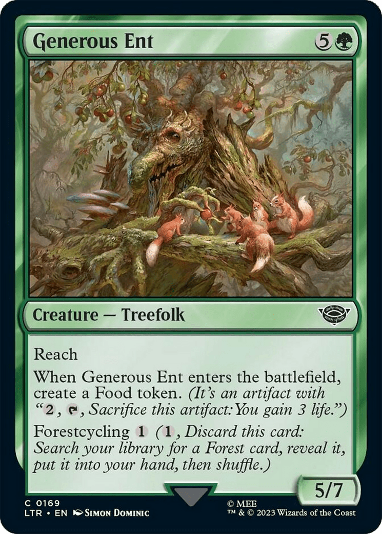 Generous Ent [The Lord of the Rings: Tales of Middle-Earth] MTG Single Magic: The Gathering  | Multizone: Comics And Games