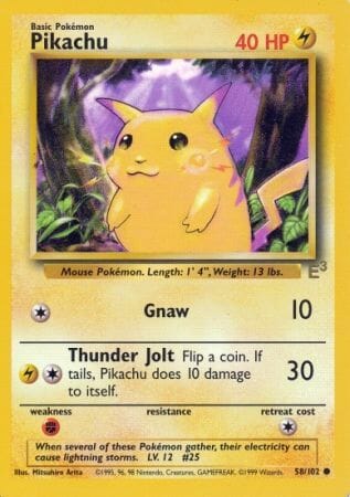 Pikachu (58/102) (E3 Stamped Promo) [Miscellaneous Cards] Pokemon Single Pokémon  | Multizone: Comics And Games