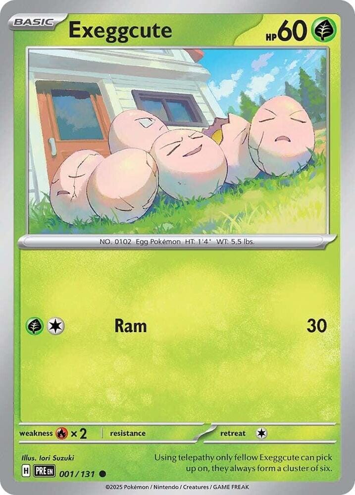 Exeggcute (001/131) [Scarlet & Violet: Prismatic Evolutions] Pokemon Single Pokémon  | Multizone: Comics And Games