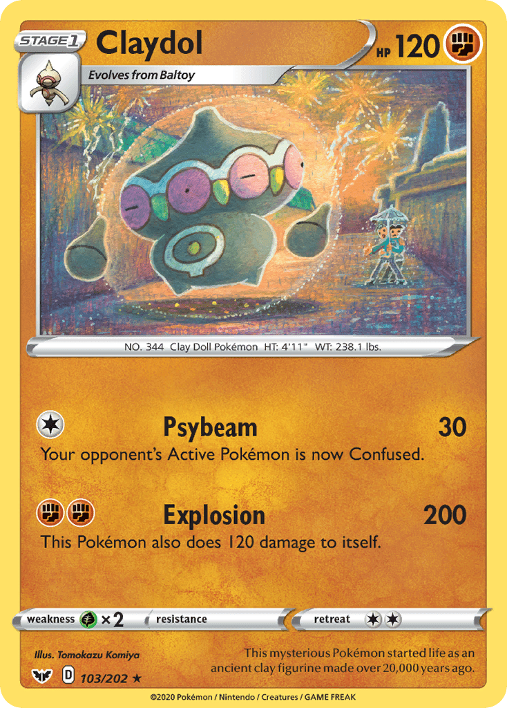 Claydol (103/202) [Sword & Shield: Base Set] Pokemon Single Pokémon  | Multizone: Comics And Games