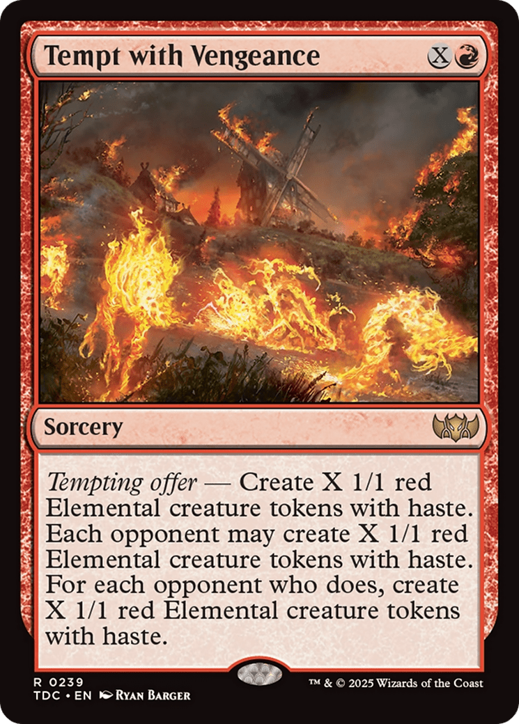 Tempt with Vengeance [Tarkir: Dragonstorm Commander] MTG Single Magic: The Gathering  | Multizone: Comics And Games