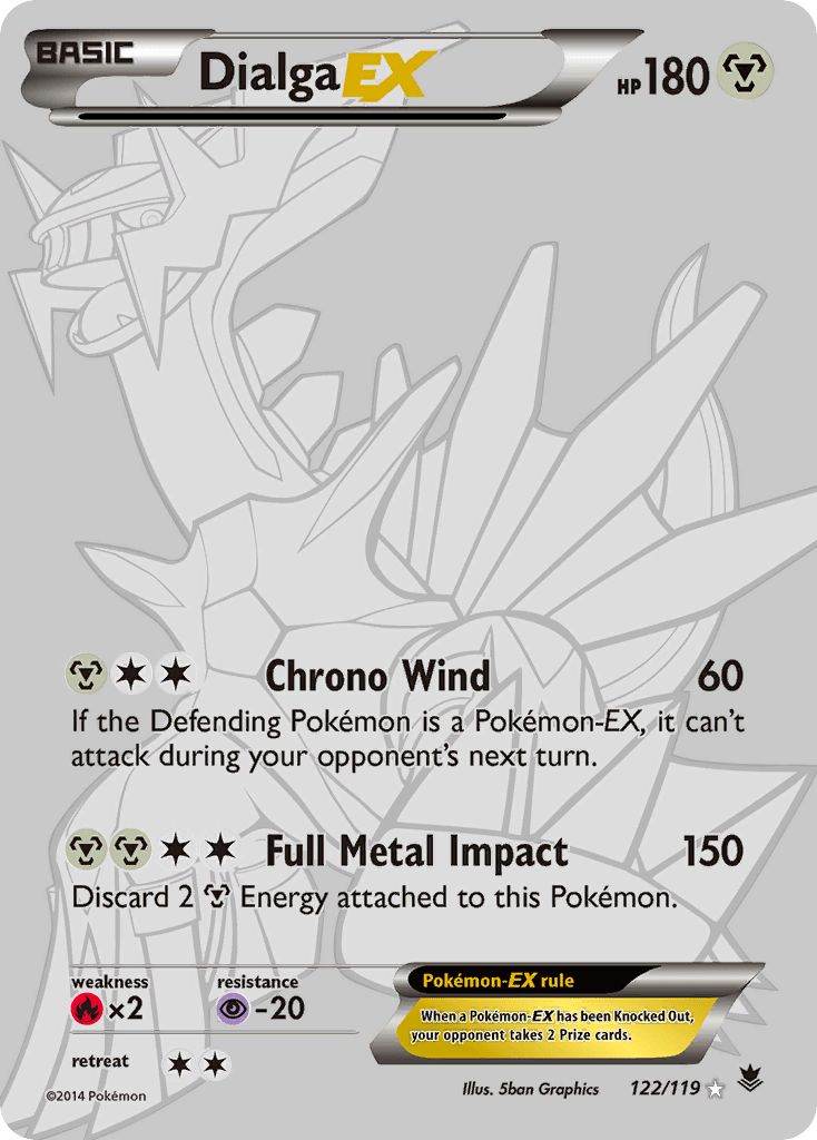 Dialga EX (122/119) [XY: Phantom Forces] Pokemon Single Pokémon  | Multizone: Comics And Games