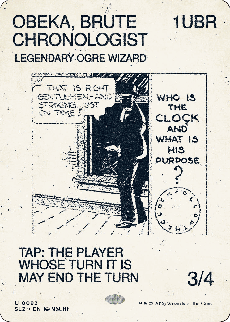 Obeka, Brute Chronologist (0092) [Secret Lair x MSCHF: The Zeta Set] | Multizone: Comics And Games