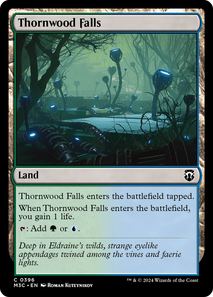 Thornwood Falls (Ripple Foil) [Modern Horizons 3 Commander] MTG Single Magic: The Gathering  | Multizone: Comics And Games