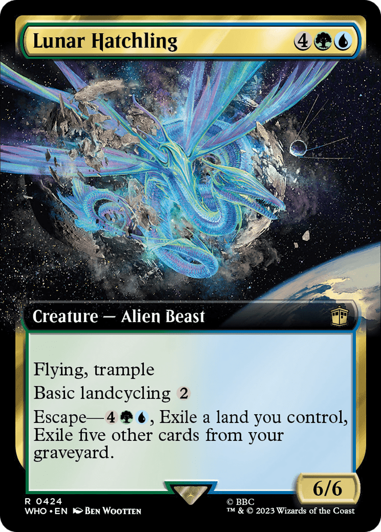 Lunar Hatchling (Extended Art) [Doctor Who] MTG Single Magic: The Gathering  | Multizone: Comics And Games