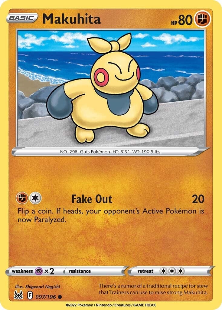 Makuhita (097/196) [Sword & Shield: Lost Origin] Pokemon Single Pokémon  | Multizone: Comics And Games