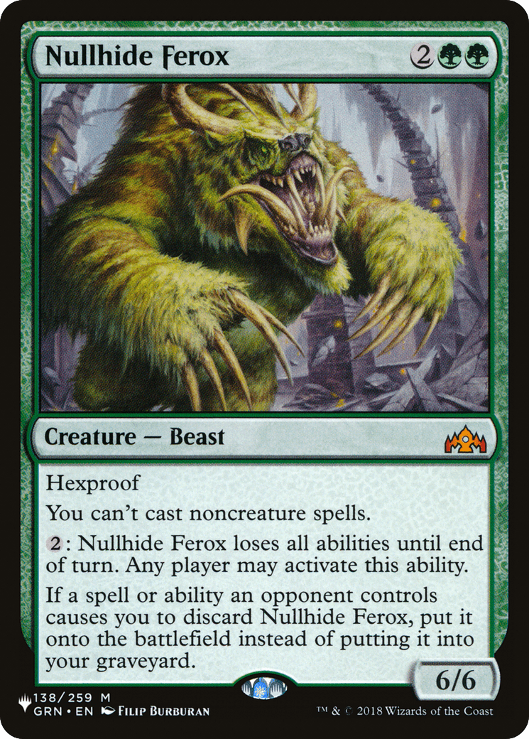 Nullhide Ferox [The List] MTG Single Magic: The Gathering  | Multizone: Comics And Games