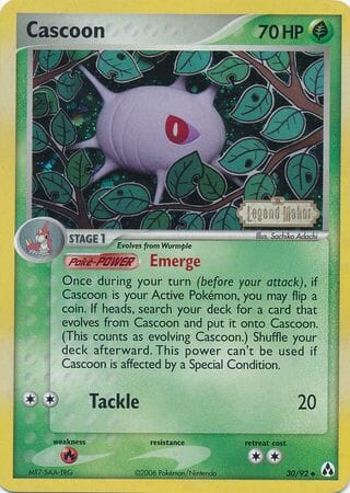 Cascoon (30/92) (Stamped) [EX: Legend Maker] Pokemon Single Pokémon  | Multizone: Comics And Games