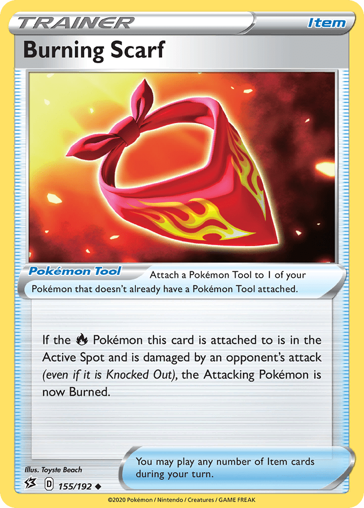 Burning Scarf (155/192) [Sword & Shield: Rebel Clash] Pokemon Single Pokémon  | Multizone: Comics And Games