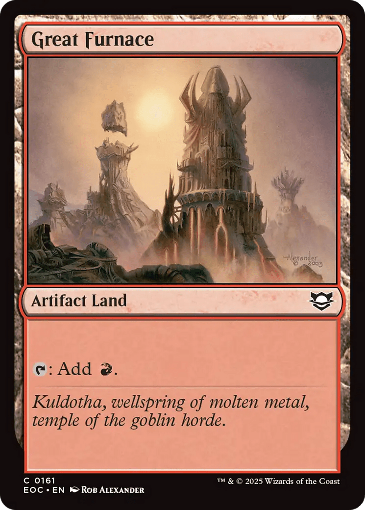 Great Furnace [Edge of Eternities Commander] MTG Single Magic: The Gathering  | Multizone: Comics And Games