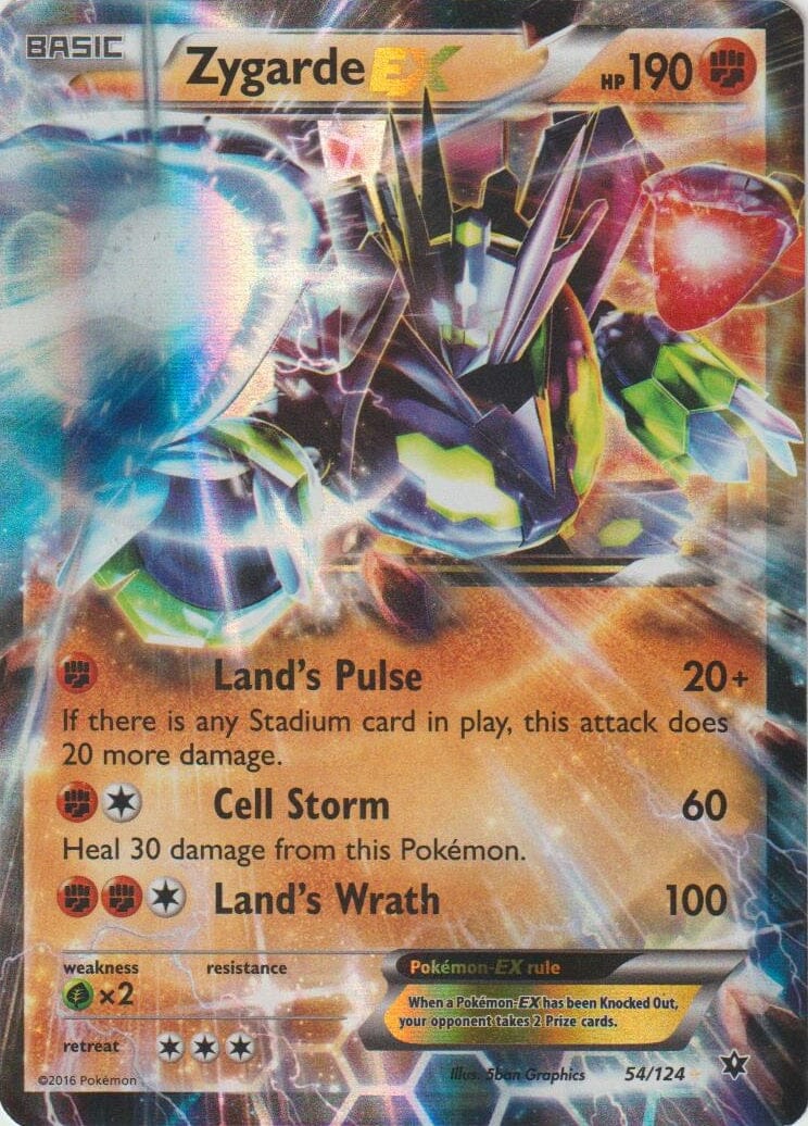 Zygarde EX (054/124) (Jumbo Card) [XY: Fates Collide] Pokemon Single Pokémon  | Multizone: Comics And Games