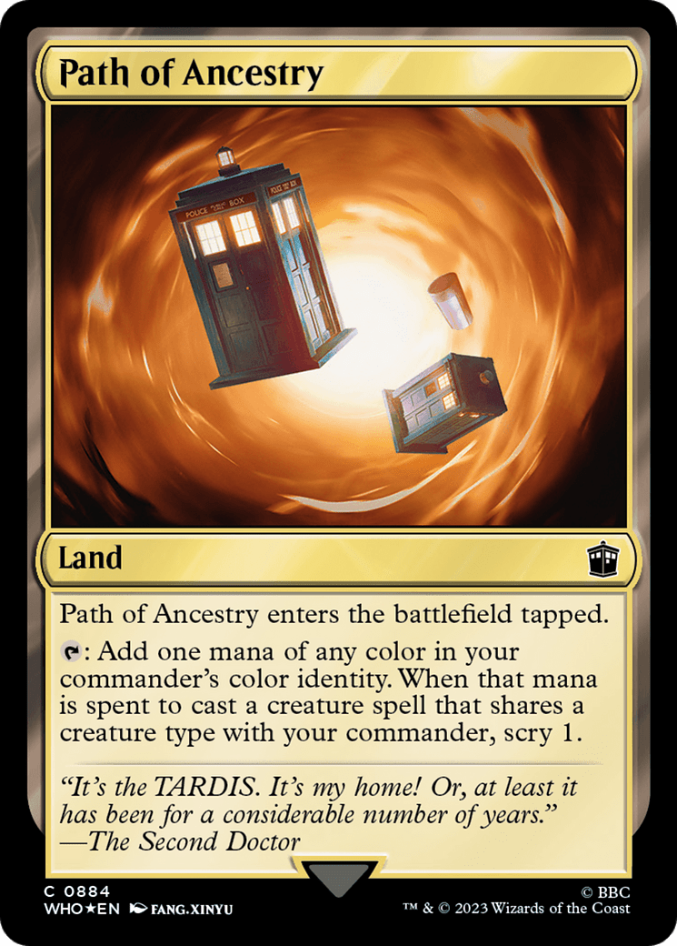 Path of Ancestry (Surge Foil) [Doctor Who] MTG Single Magic: The Gathering  | Multizone: Comics And Games
