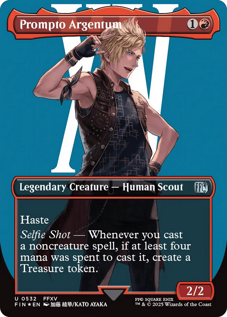 Prompto Argentum (Borderless) [FINAL FANTASY] MTG Single Magic: The Gathering  | Multizone: Comics And Games