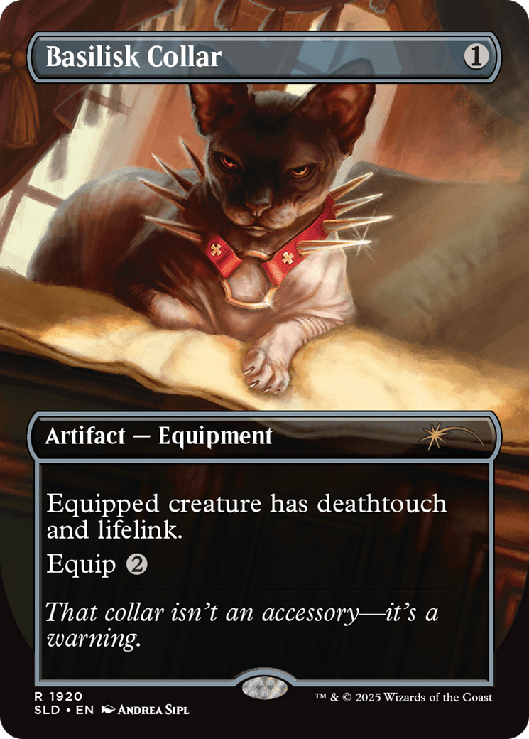 Basilisk Collar (1920) (Rainbow Foil) [Secret Lair Drop Series] MTG Single Magic: The Gathering  | Multizone: Comics And Games
