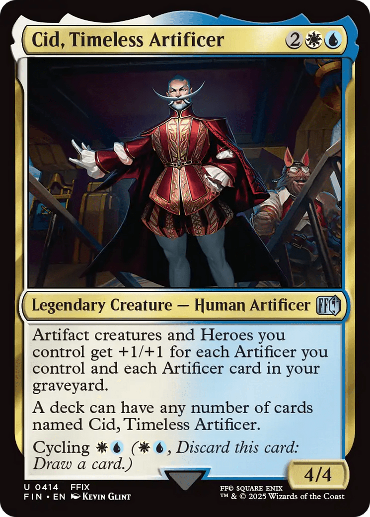 Cid, Timeless Artificer (0414) [FINAL FANTASY] MTG Single Magic: The Gathering  | Multizone: Comics And Games