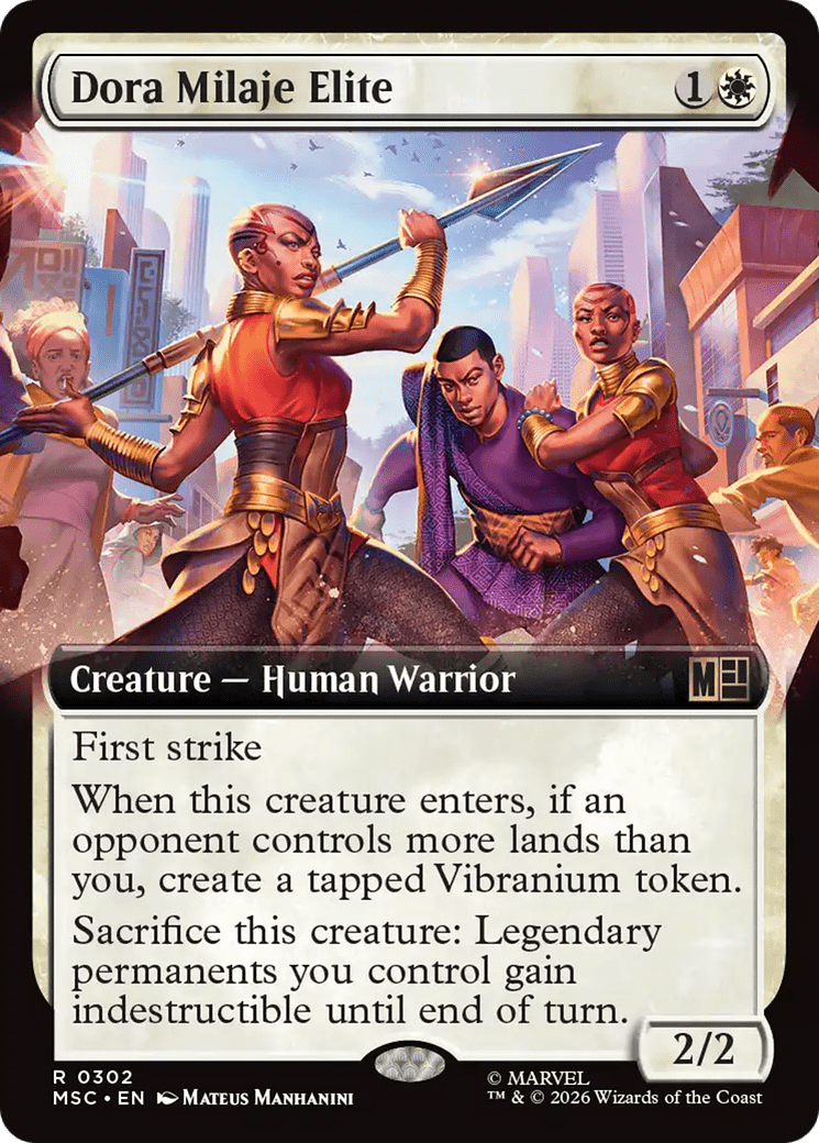 Dora Milaje Elite (Extended Art) [Marvel Super Heroes Commander] MTG Single Magic: The Gathering  | Multizone: Comics And Games
