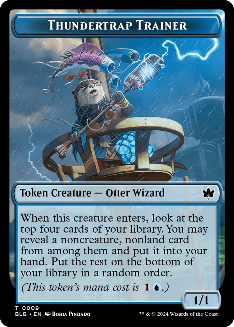 Snail // Thundertrap Trainer Double-Sided Token [Bloomburrow Tokens] MTG Single Magic: The Gathering  | Multizone: Comics And Games