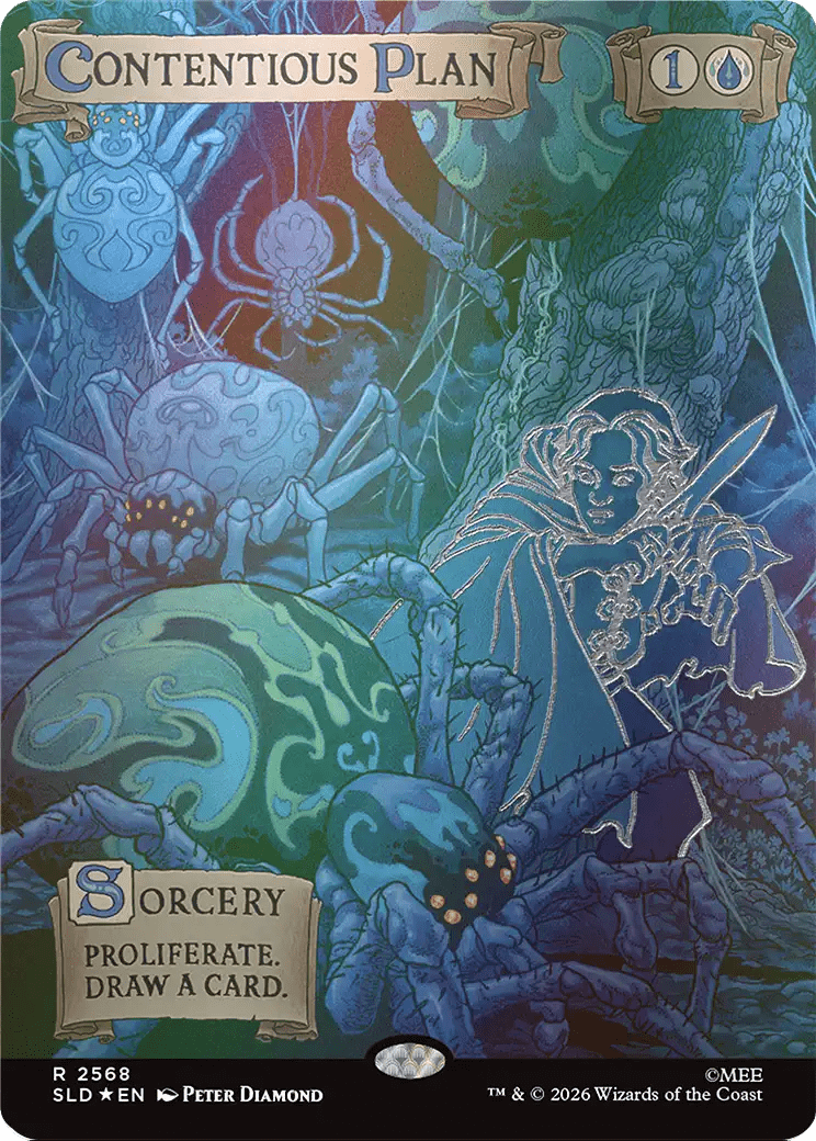 Contentious Plan (Out Of Sight Foil) [Secret Lair Drop Series] MTG Single Magic: The Gathering  | Multizone: Comics And Games