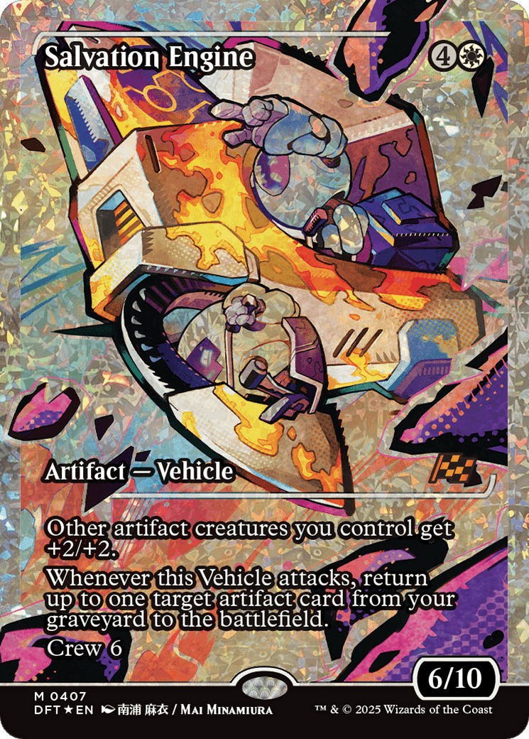 Salvation Engine (Showcase) (Fracture Foil) [Aetherdrift] MTG Single Magic: The Gathering  | Multizone: Comics And Games