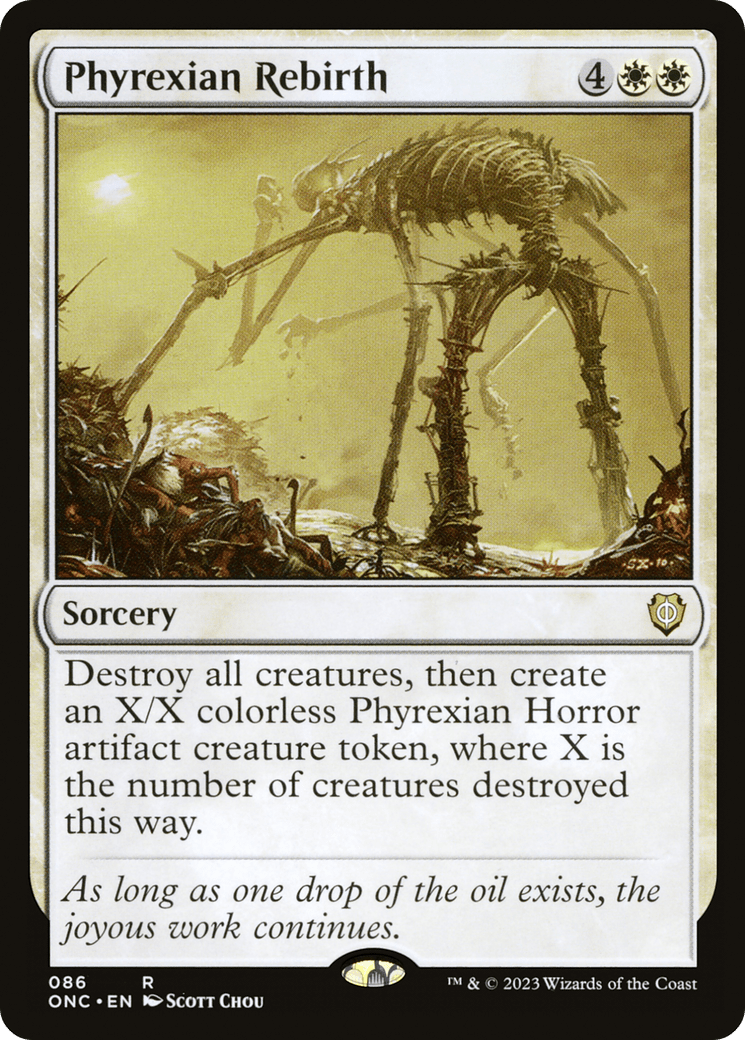 Phyrexian Rebirth [Phyrexia: All Will Be One Commander] MTG Single Magic: The Gathering  | Multizone: Comics And Games