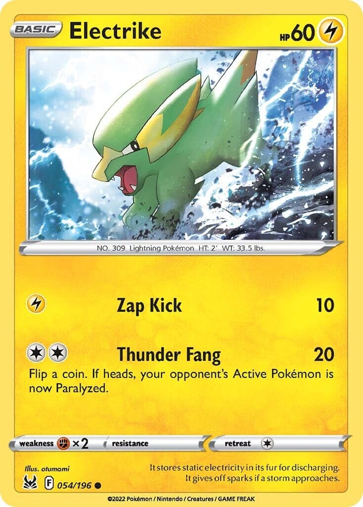 Electrike (054/196) [Sword & Shield: Lost Origin] Pokemon Single Pokémon  | Multizone: Comics And Games