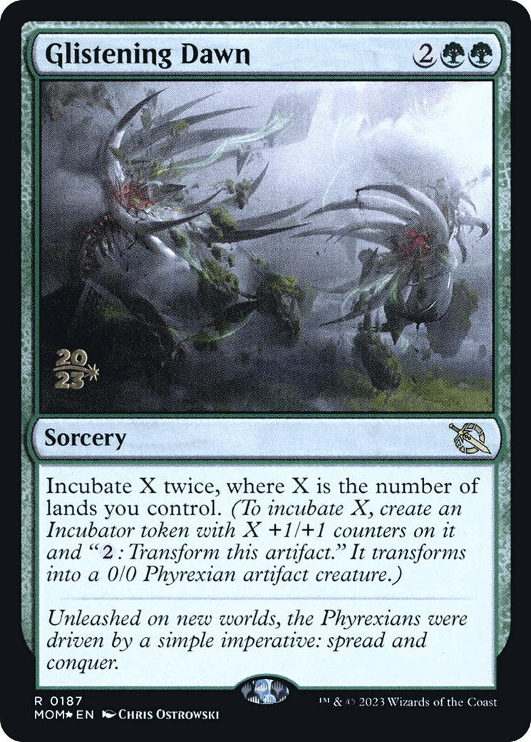 Glistening Dawn [March of the Machine Prerelease Promos] MTG Single Magic: The Gathering  | Multizone: Comics And Games
