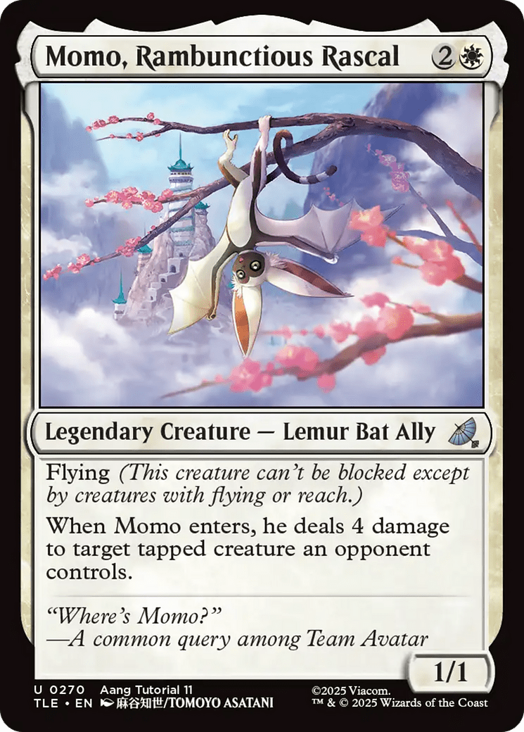 Momo, Rambunctious Rascal (0270) [Avatar: The Last Airbender: Eternal-Legal] MTG Single Magic: The Gathering  | Multizone: Comics And Games