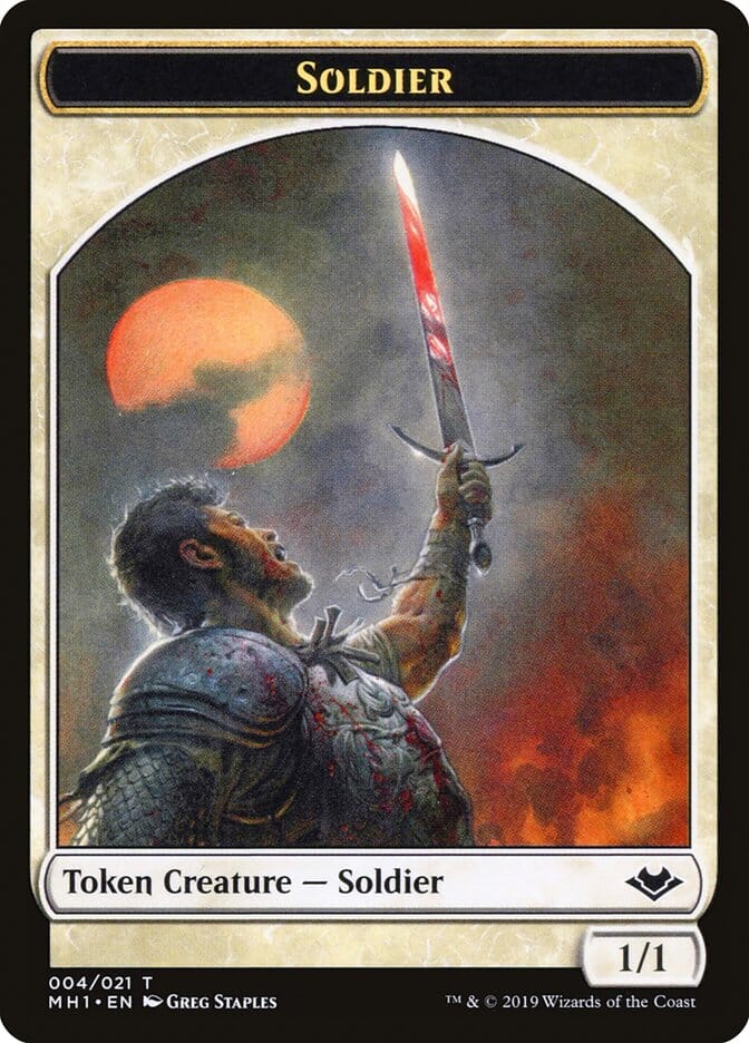 Soldier Token [Modern Horizons Tokens] MTG Single Magic: The Gathering  | Multizone: Comics And Games