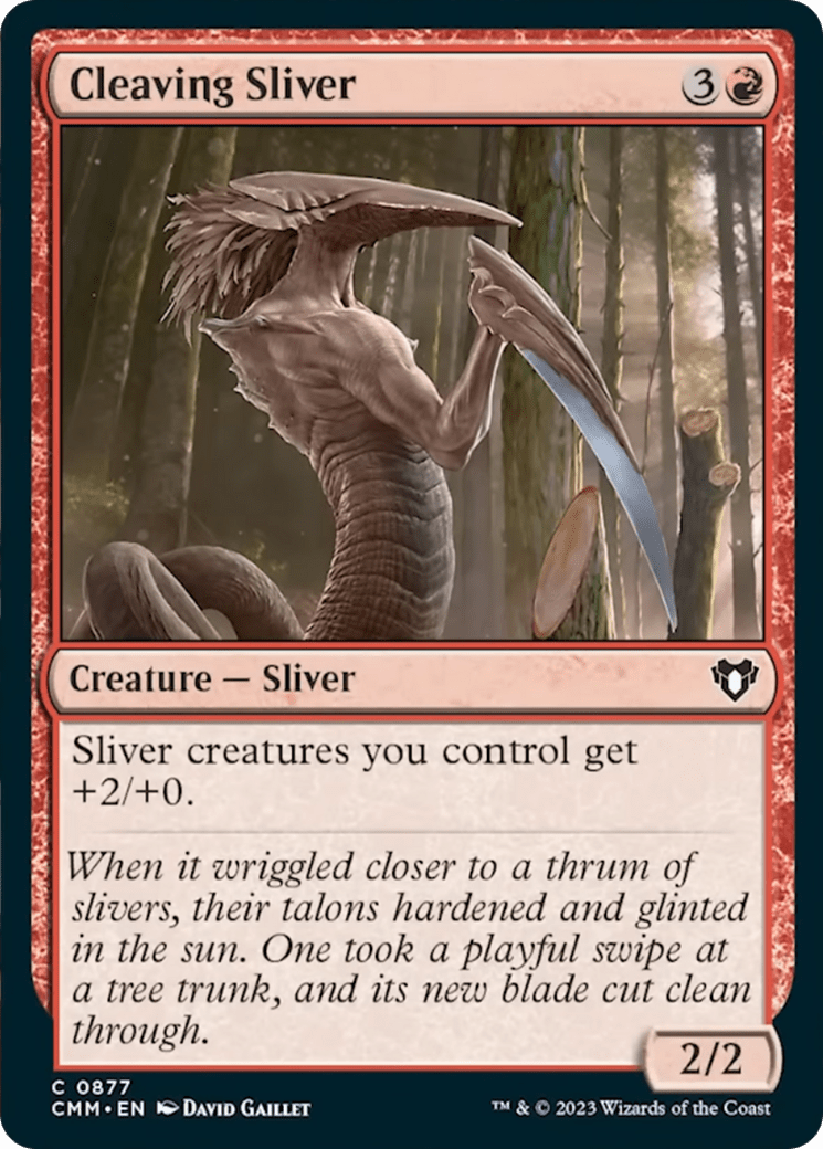 Cleaving Sliver [Commander Masters] MTG Single Magic: The Gathering  | Multizone: Comics And Games