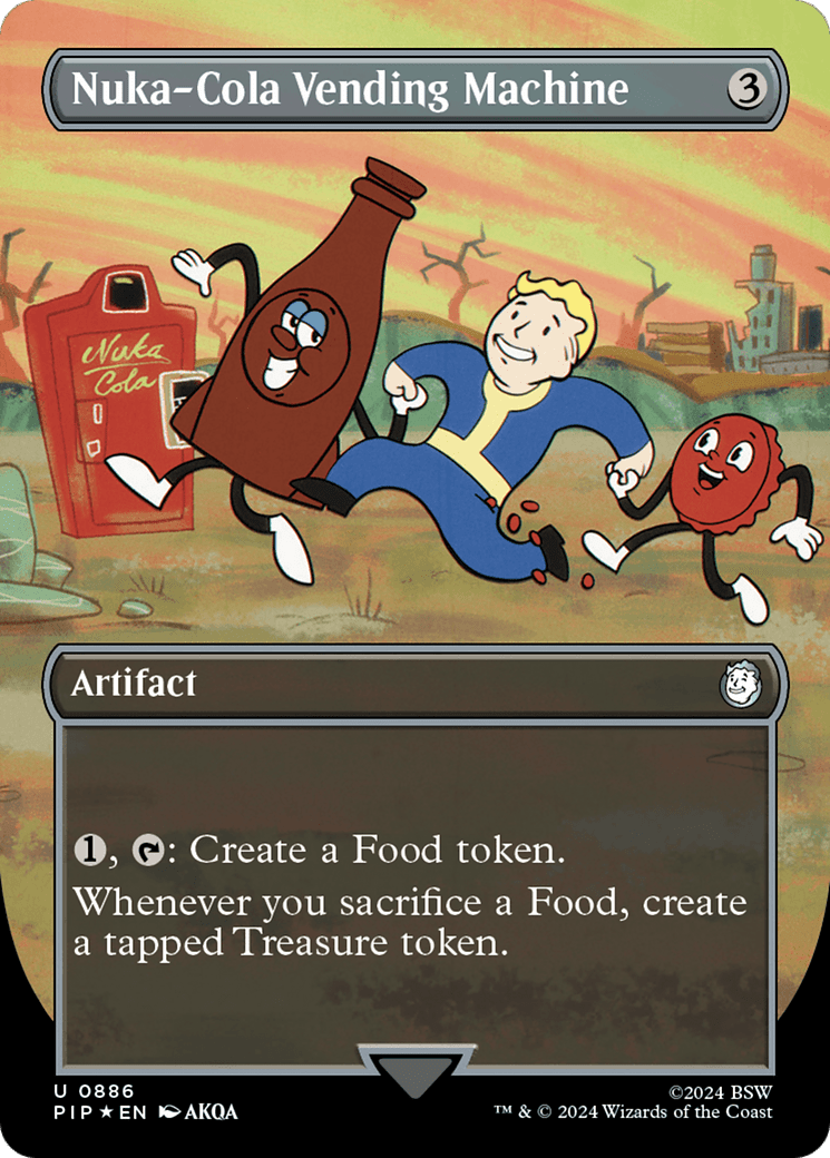 Nuka-Cola Vending Machine (Borderless) (Surge Foil) [Fallout] MTG Single Magic: The Gathering  | Multizone: Comics And Games