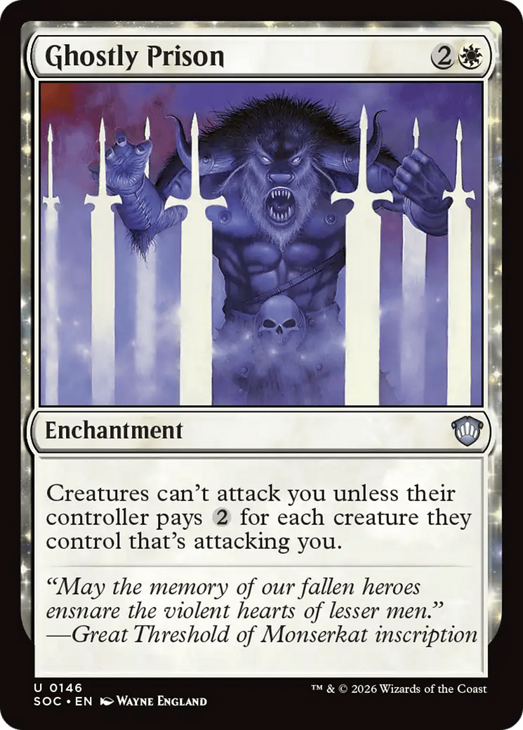 Ghostly Prison [Secrets of Strixhaven Commander] MTG Single Magic: The Gathering  | Multizone: Comics And Games