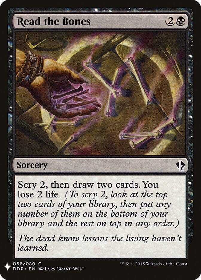 Read the Bones [Mystery Booster] MTG Single Magic: The Gathering  | Multizone: Comics And Games