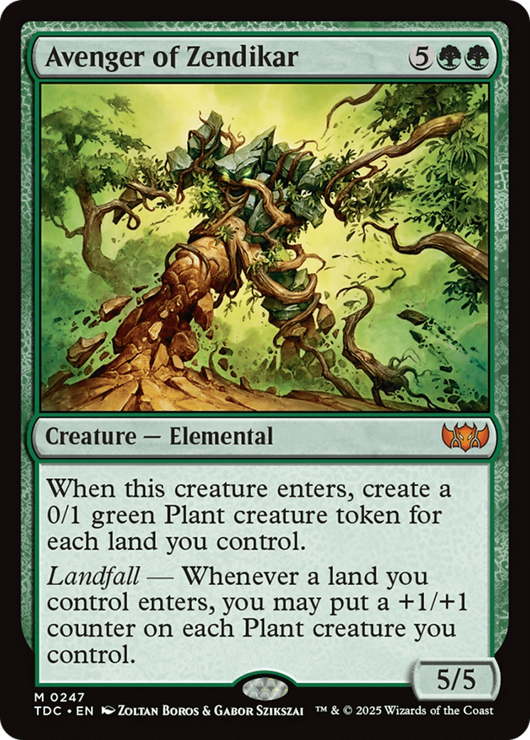 Avenger of Zendikar [Tarkir: Dragonstorm Commander] MTG Single Magic: The Gathering  | Multizone: Comics And Games