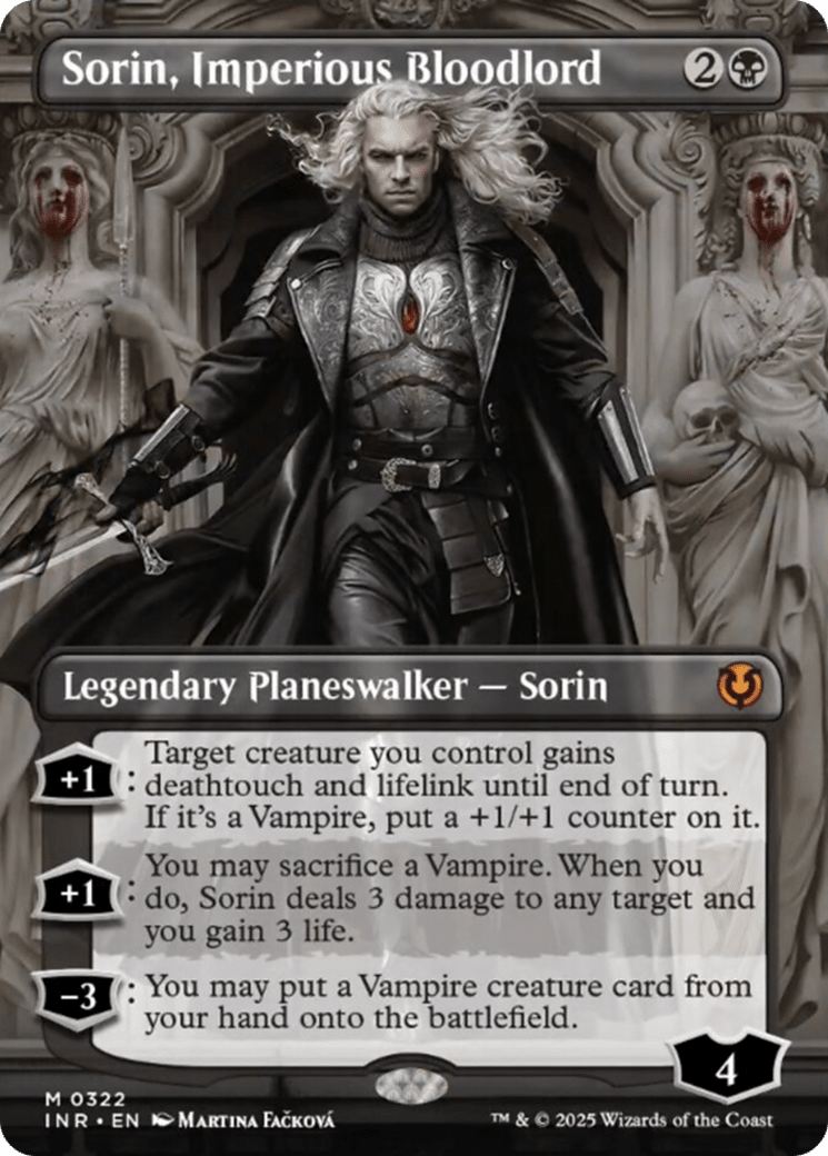 Sorin, Imperious Bloodlord (Borderless) [Innistrad Remastered] MTG Single Magic: The Gathering  | Multizone: Comics And Games