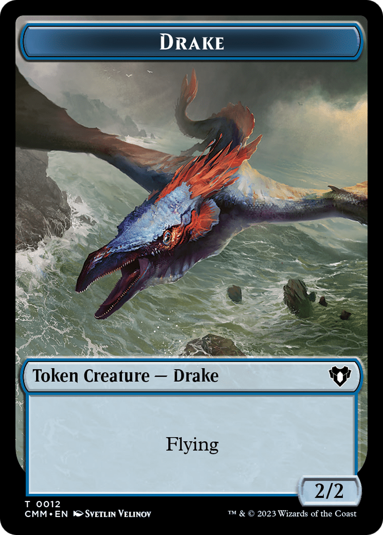 Drake Token [Commander Masters Tokens] MTG Single Magic: The Gathering  | Multizone: Comics And Games