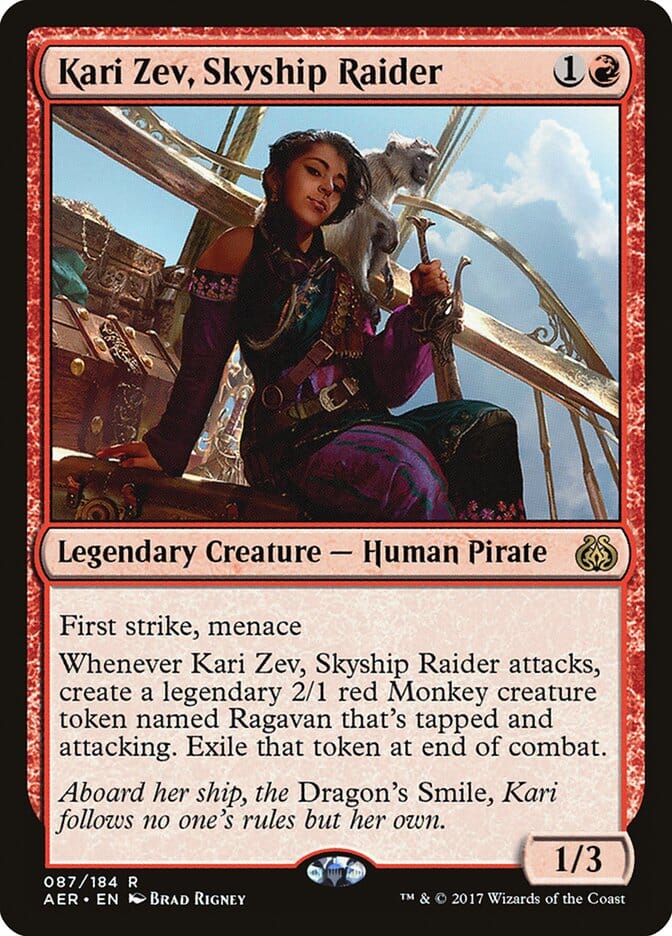 Kari Zev, Skyship Raider [Aether Revolt] MTG Single Magic: The Gathering  | Multizone: Comics And Games
