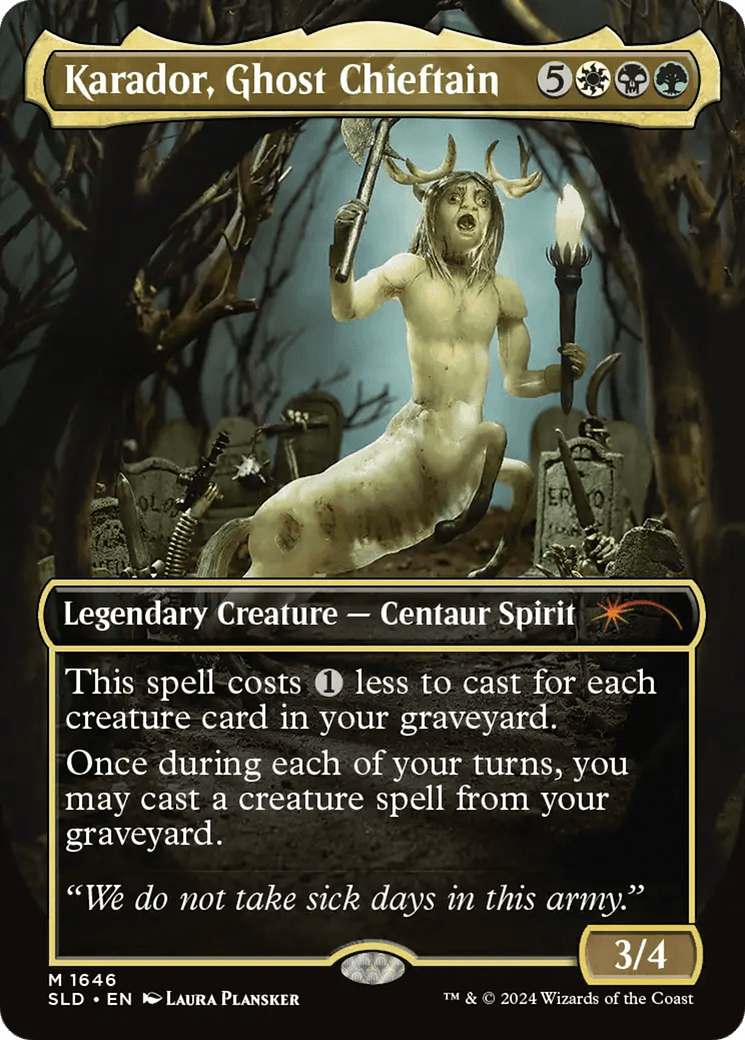 Karador, Ghost Chieftain [Secret Lair Drop Series] MTG Single Magic: The Gathering  | Multizone: Comics And Games