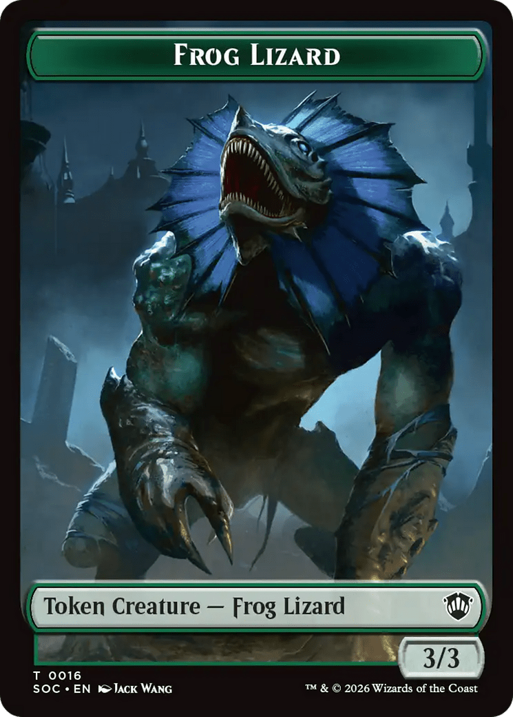 Boar // Frog Lizard Double-Sided Token [Secrets of Strixhaven Commander Tokens] MTG Single Magic: The Gathering  | Multizone: Comics And Games