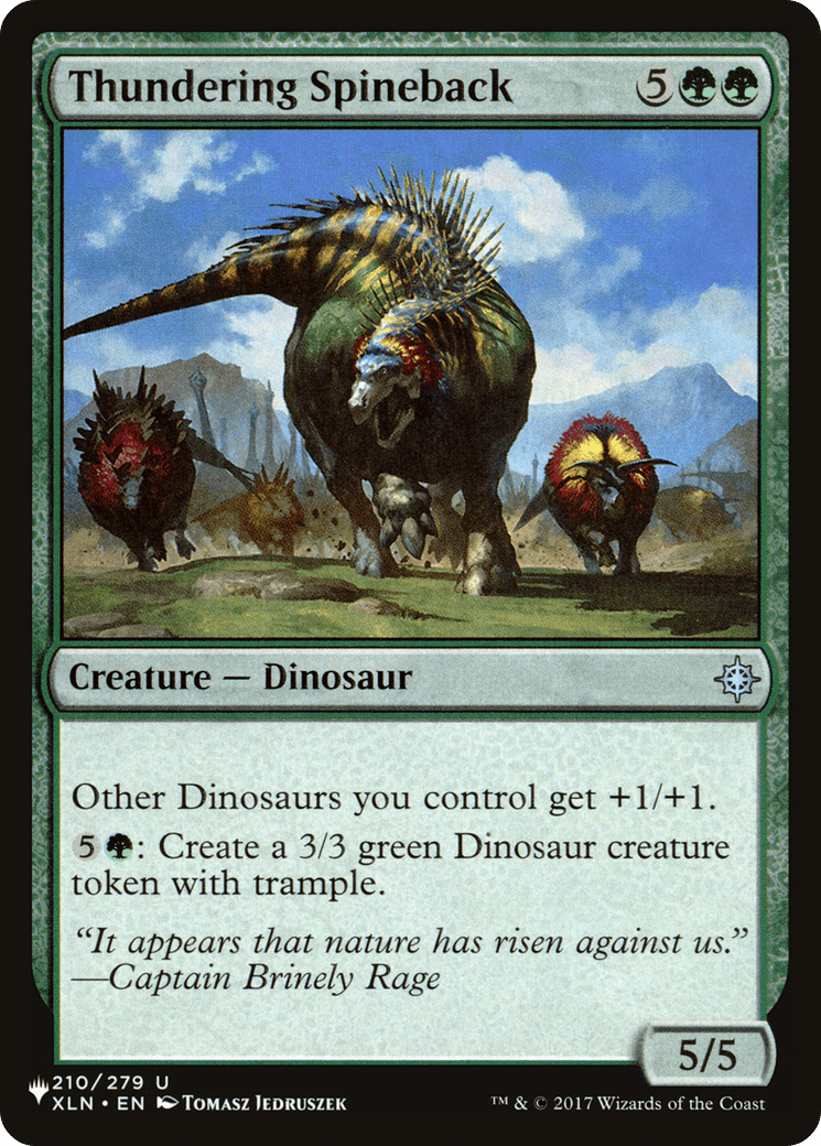 Thundering Spineback [The List] MTG Single Magic: The Gathering  | Multizone: Comics And Games