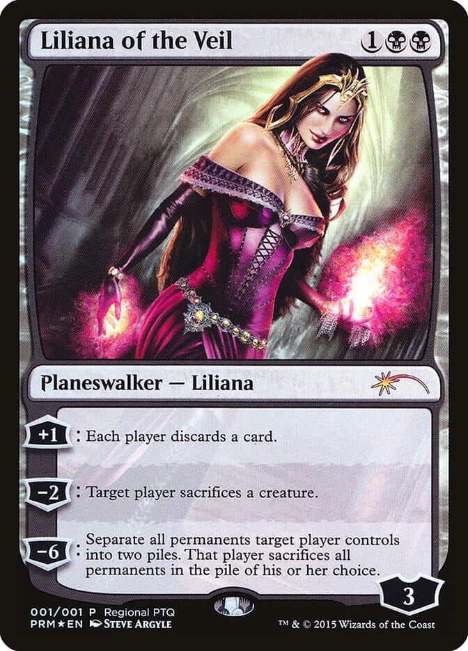 Liliana of the Veil (Regional PTQ) [Pro Tour Promos] MTG Single Magic: The Gathering  | Multizone: Comics And Games