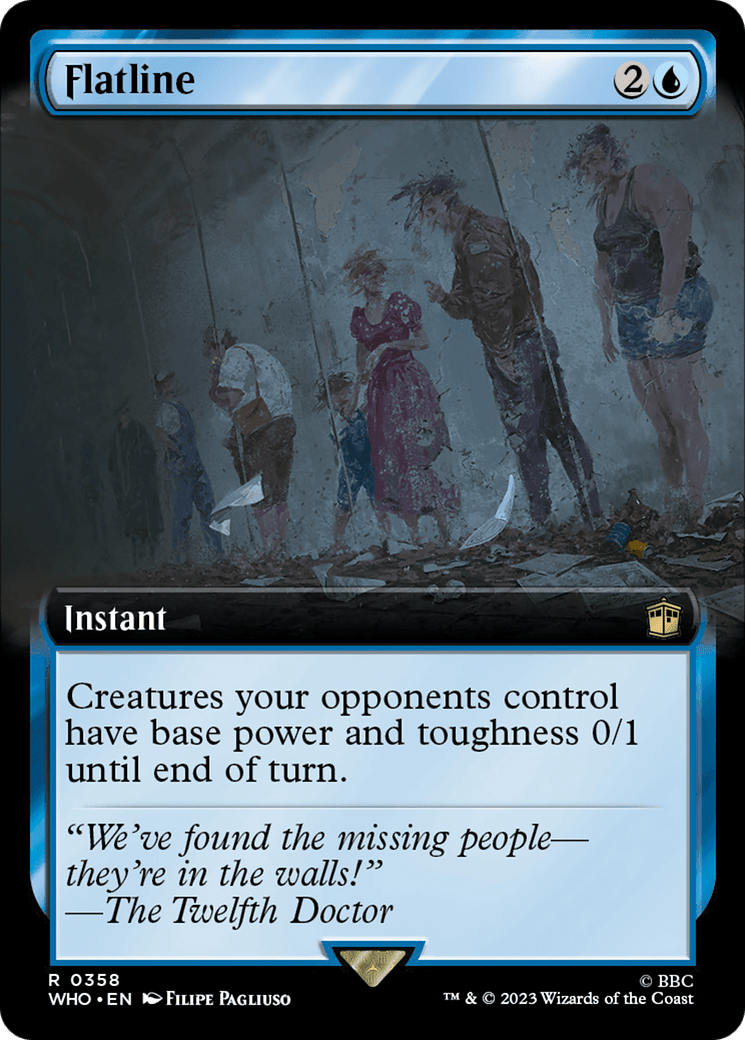 Flatline (Extended Art) [Doctor Who] MTG Single Magic: The Gathering  | Multizone: Comics And Games